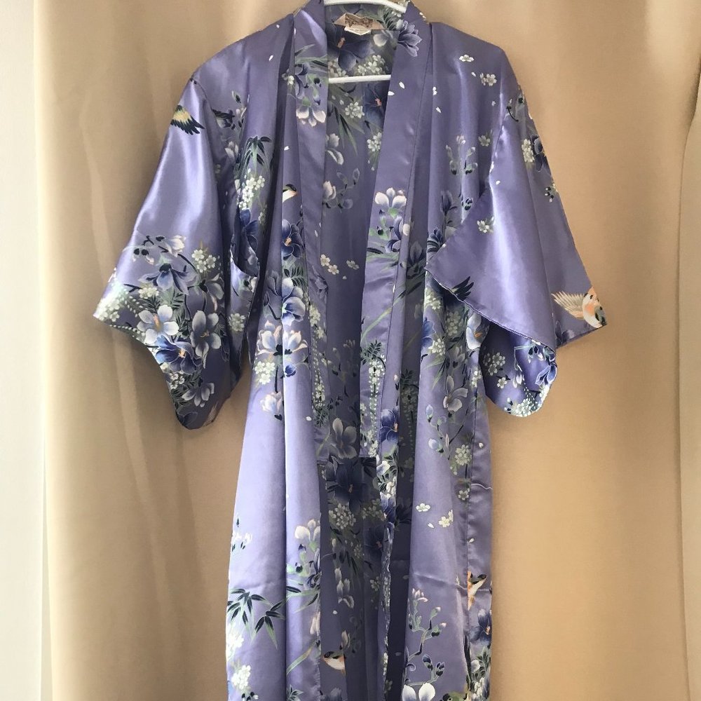 lavender floral kimono-almost new